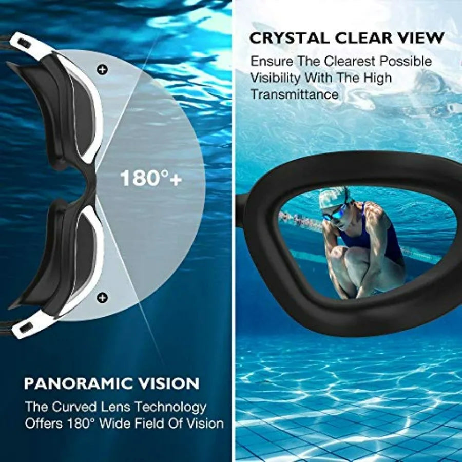 Triathlon Swimming Goggles With Polarized Antifog UV Protection For Adults