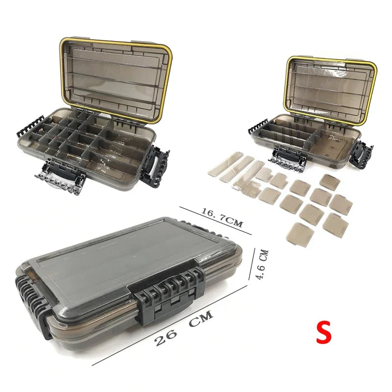 Large Capacity Waterproof Fishing Tackle Box Storage Case