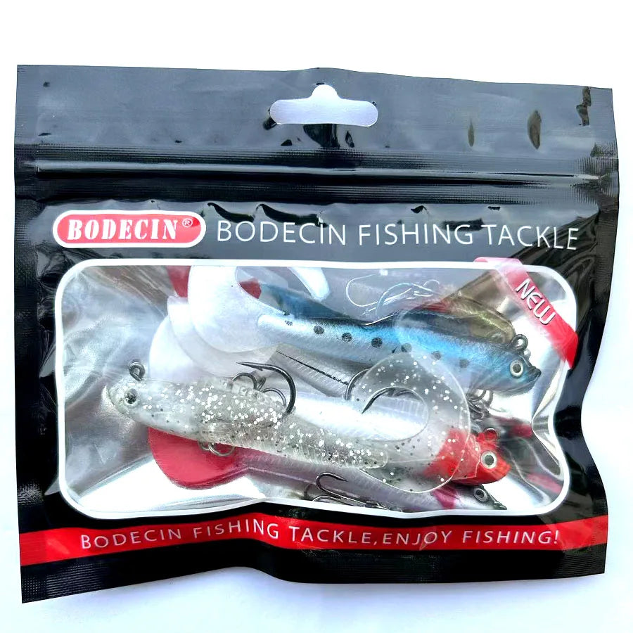 BODECIN Wobblers Soft Silicone Baits For Sea Bass Lures