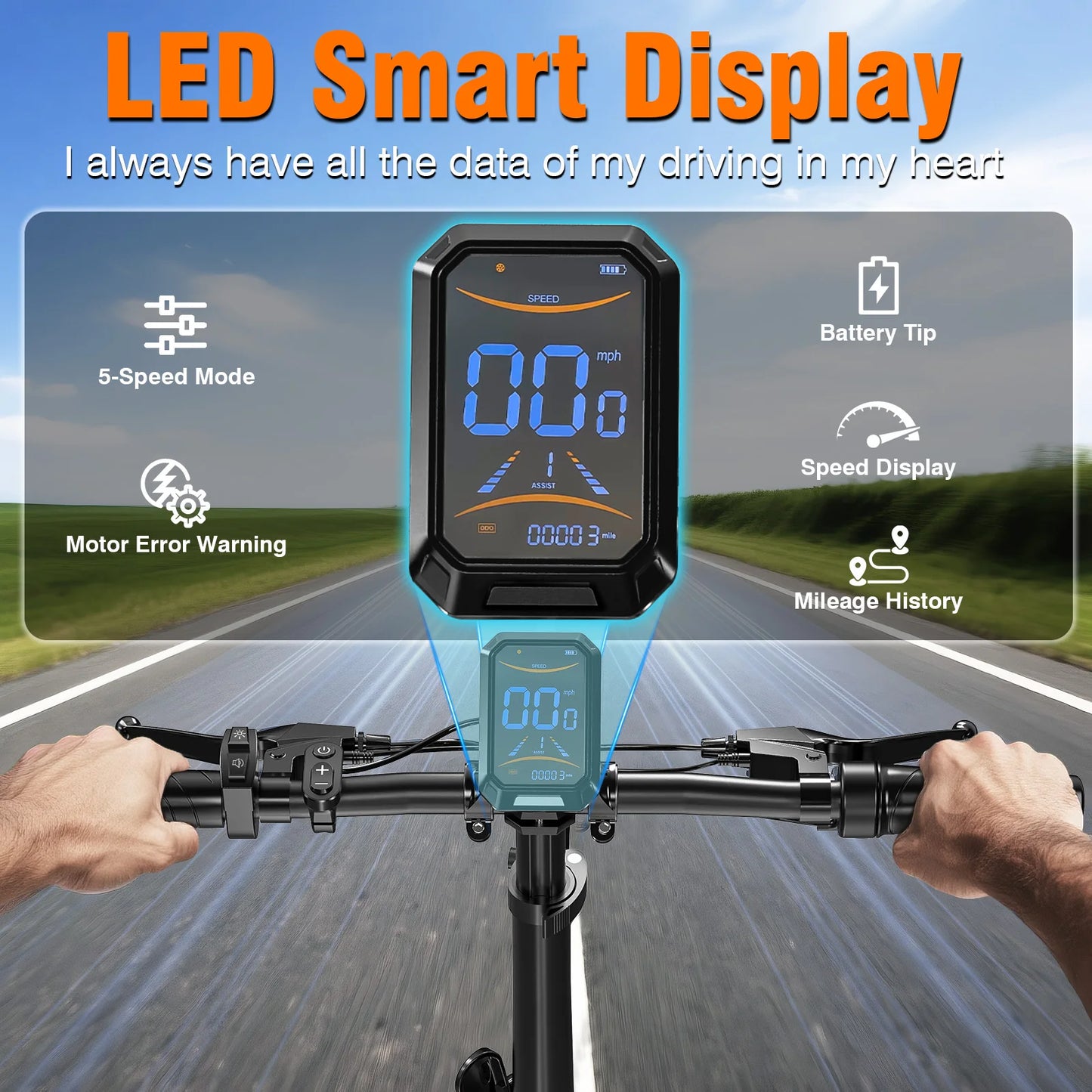 Youth Electric Bicycle 720W Peak 48V 12Ah With Assisted Riding