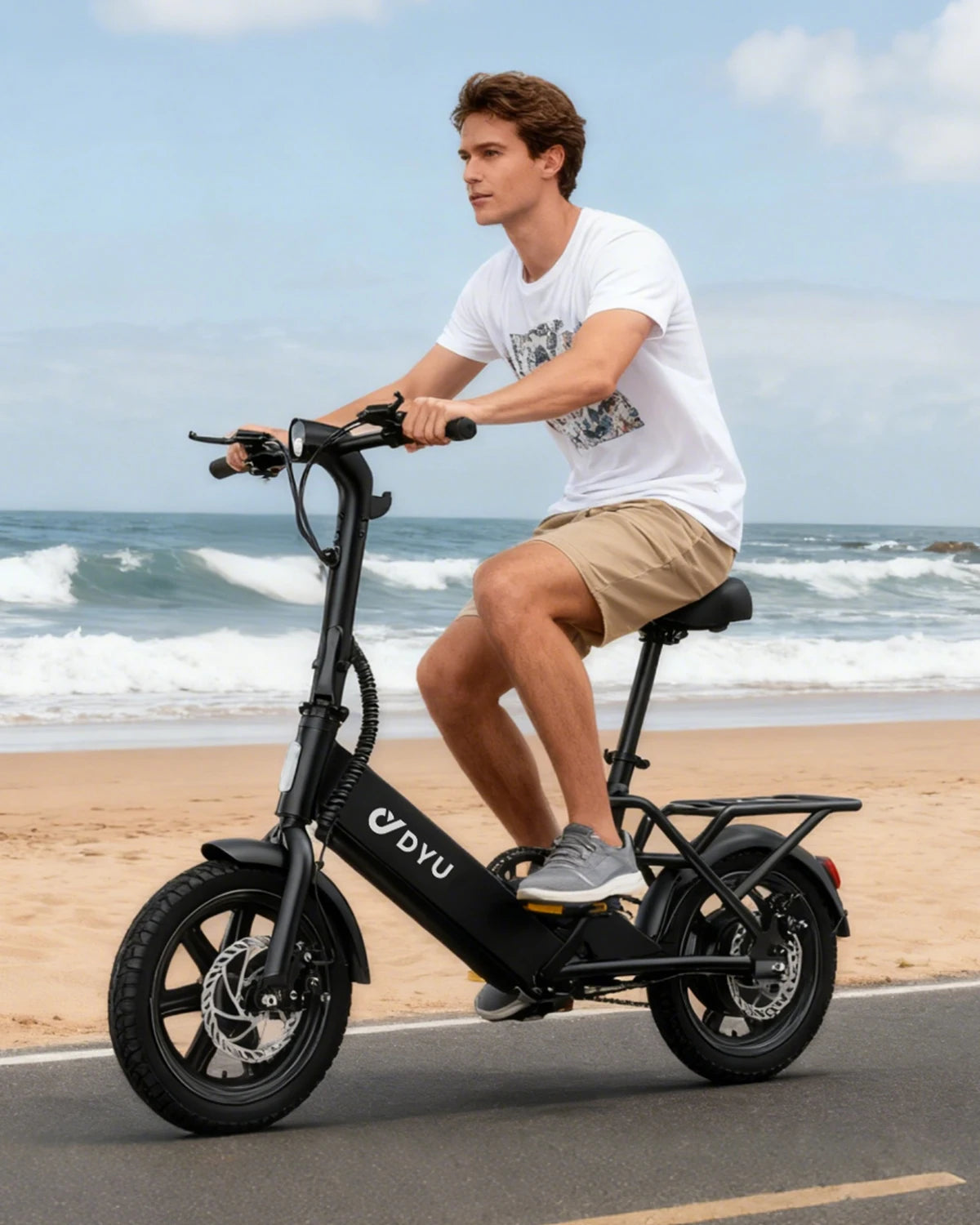 Dyu Folding Electric Bicycle C3 With 500W Peak Motor 280Wh Battery