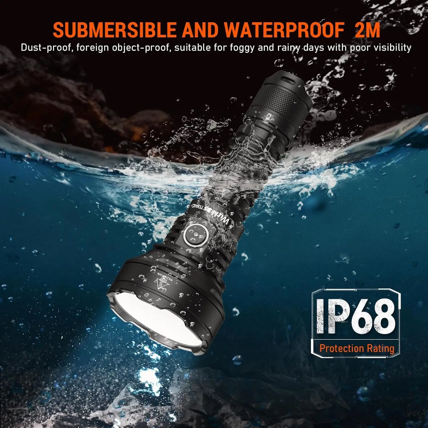 Wurkkos TD01C 1800 Lumen Rechargeable Tactical Flashlight