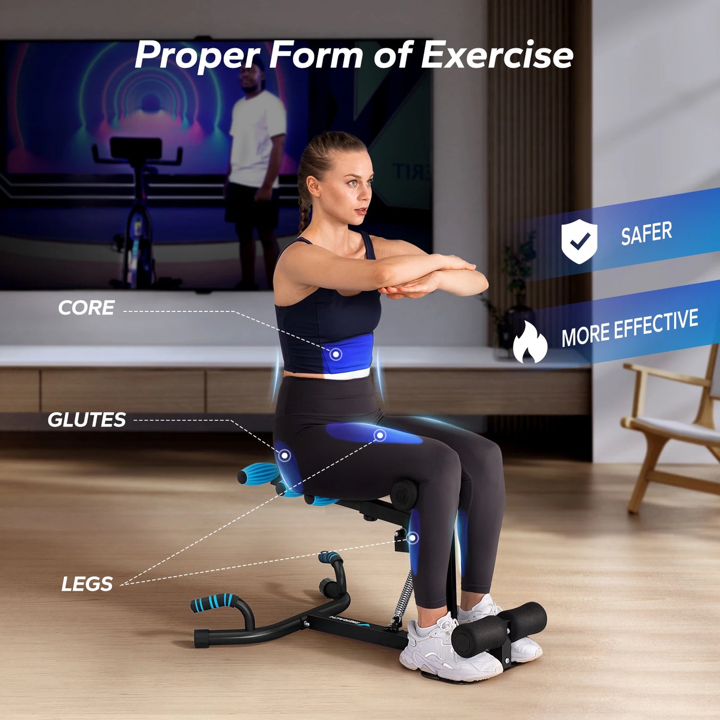 MERACH Deep Squat Machine Glutes Core And Leg Training