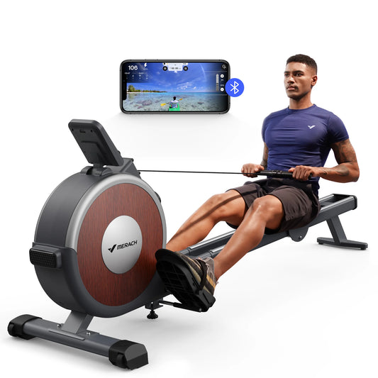 Merach Magnetic Rowing Machine With 16 Levels Quiet Resistance