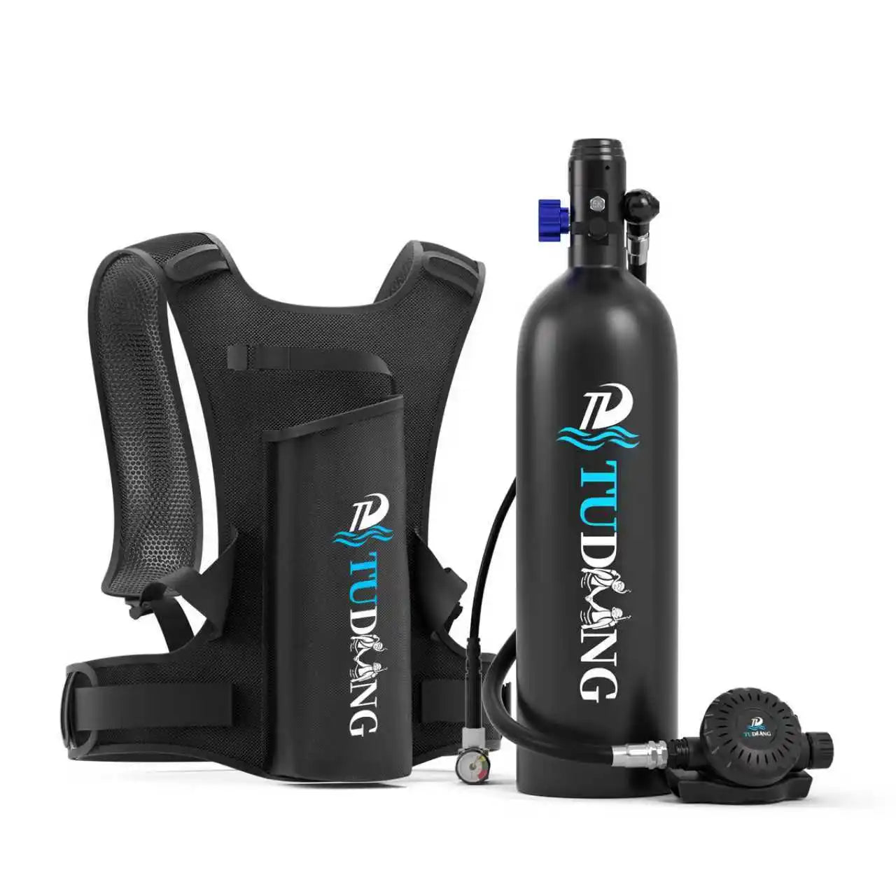 TUDIVING Portable Scuba Tank Support For 30-45 Minute Breathing
