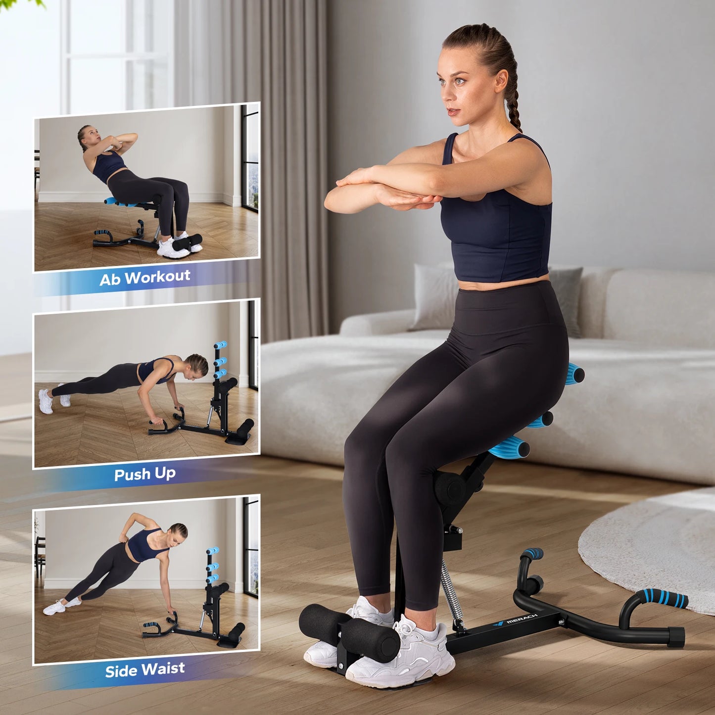 MERACH Deep Squat Machine Glutes Core And Leg Training
