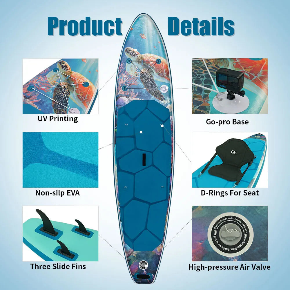 InnoExpo Inflatable Stand Up Paddle Board Non Slip with Accessories