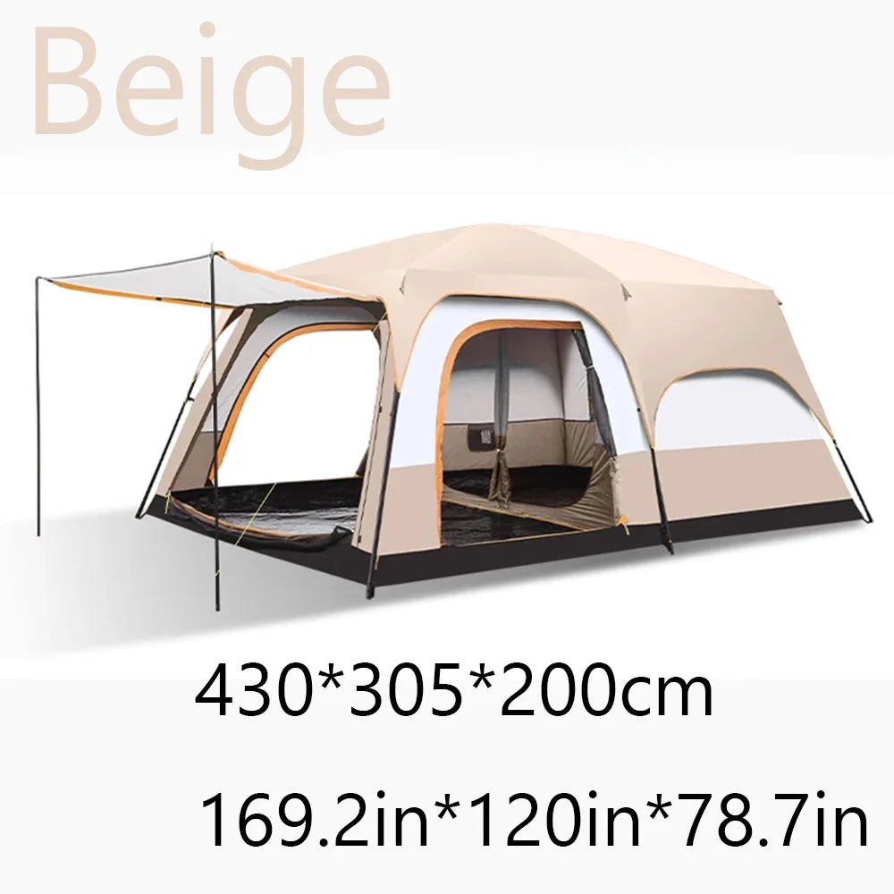 Sonuto Family Tent Windproof With Mosquito Net And Sun Protection