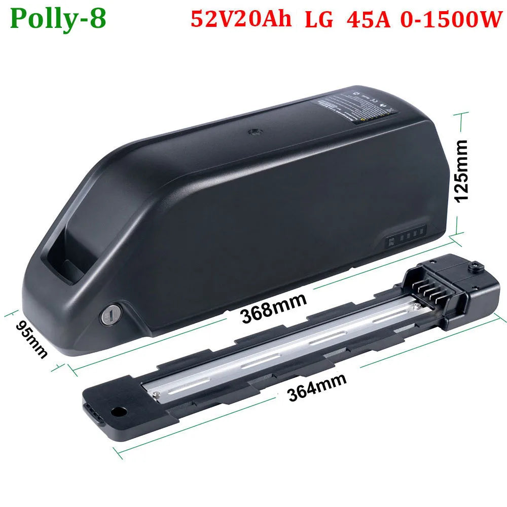 UNITPACKPOWER Ebike Downtube Battery 36V 52V 48V 24Ah