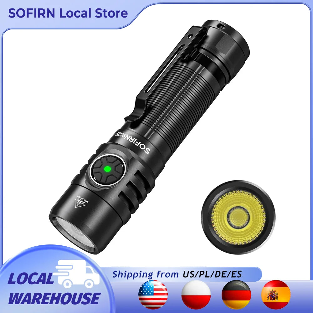Sofirn SC29 3000 Lumen EDC Rechargeable Flashlight XHP50B IPX8