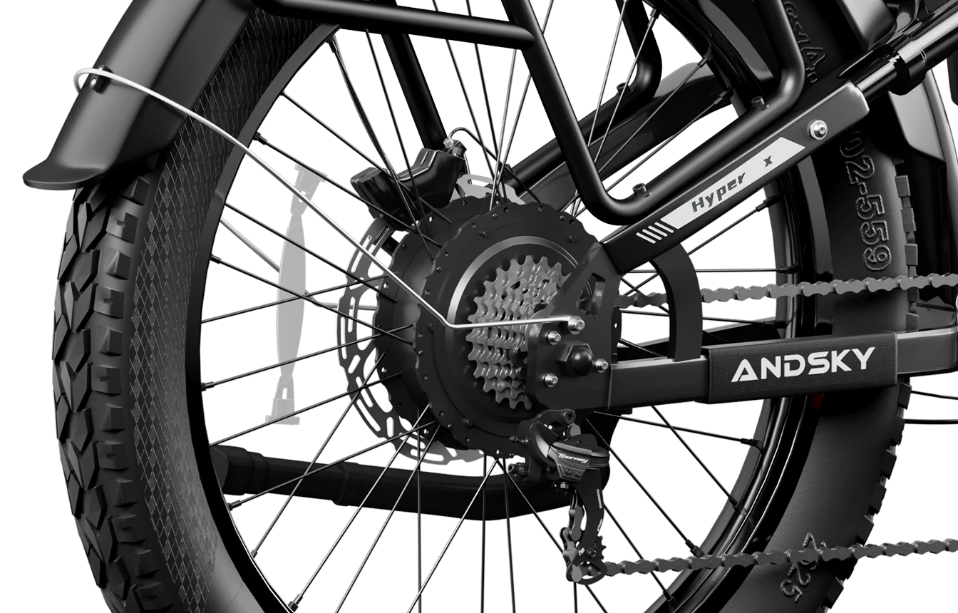 ANDSKY Hyper X Dual Battery 60V 3200W Electric Bike 7Speed