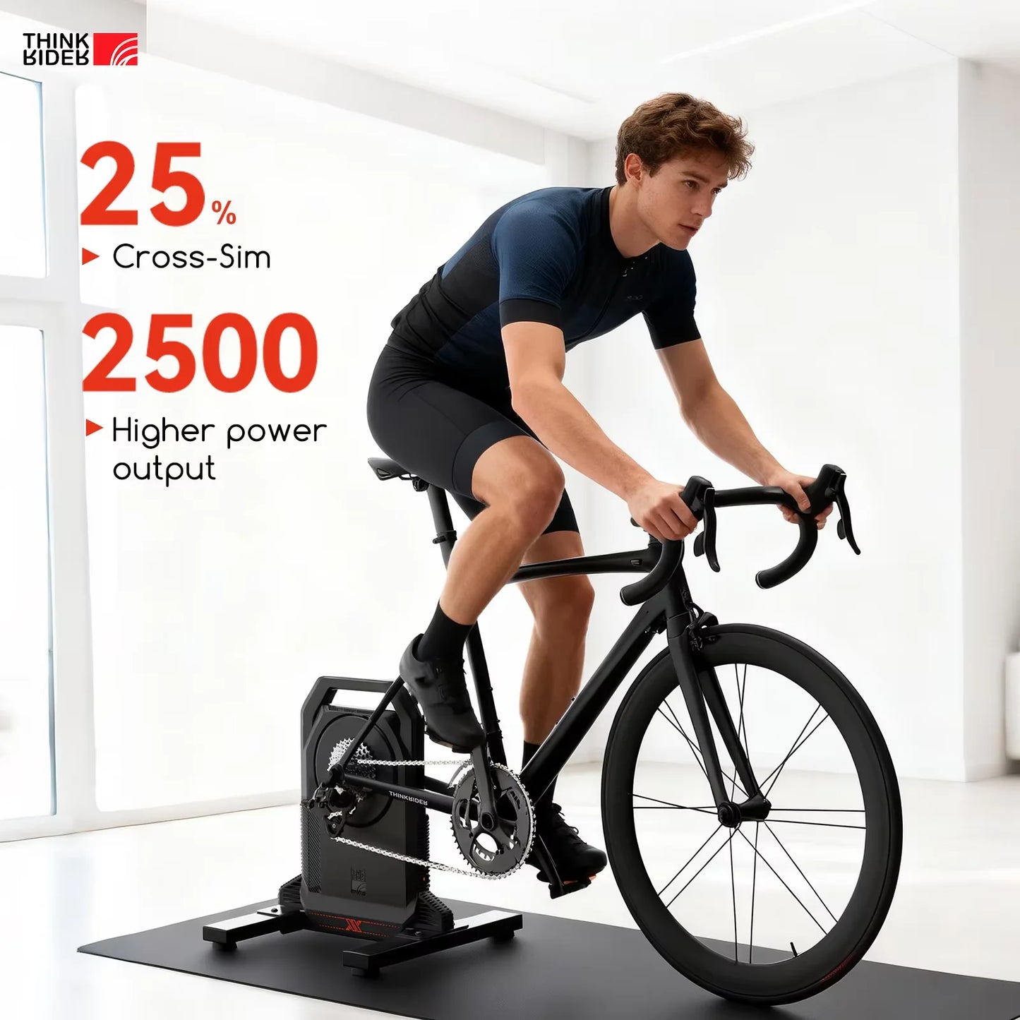 ThinkRider XXPRO Direct Drive Smart Bike Trainer 2500W Indoor Training