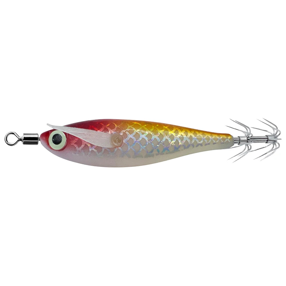 Luminous Squid Lure With 3D Eyes Glow In Dark Bait
