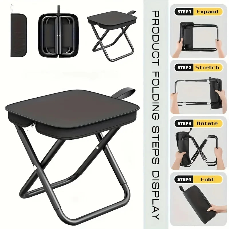 Portable Multifunctional Outdoor Folding Chair Fishing Stool