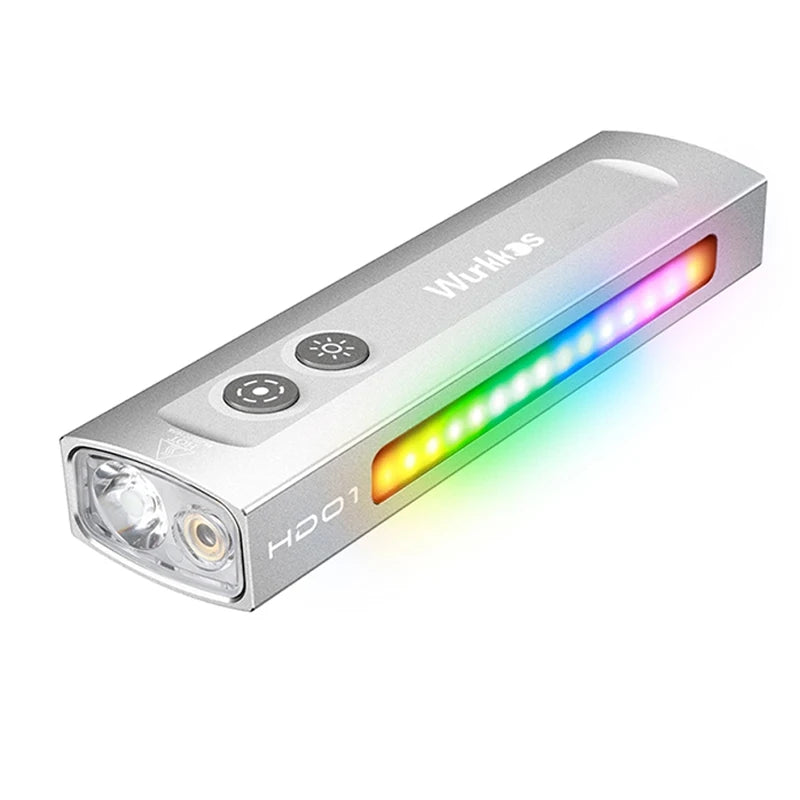 Wurkkos HD01 1200 Lumen Multifunctional Flashlight With RGB IP65