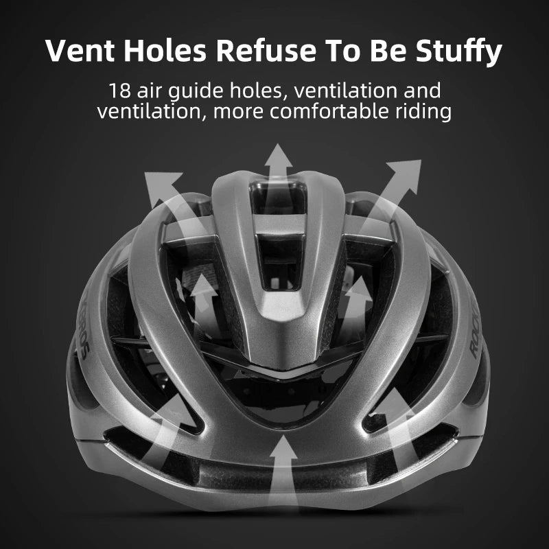 ROCKBROS Ultralight Road Bike Helmet With Breathable Ventilation