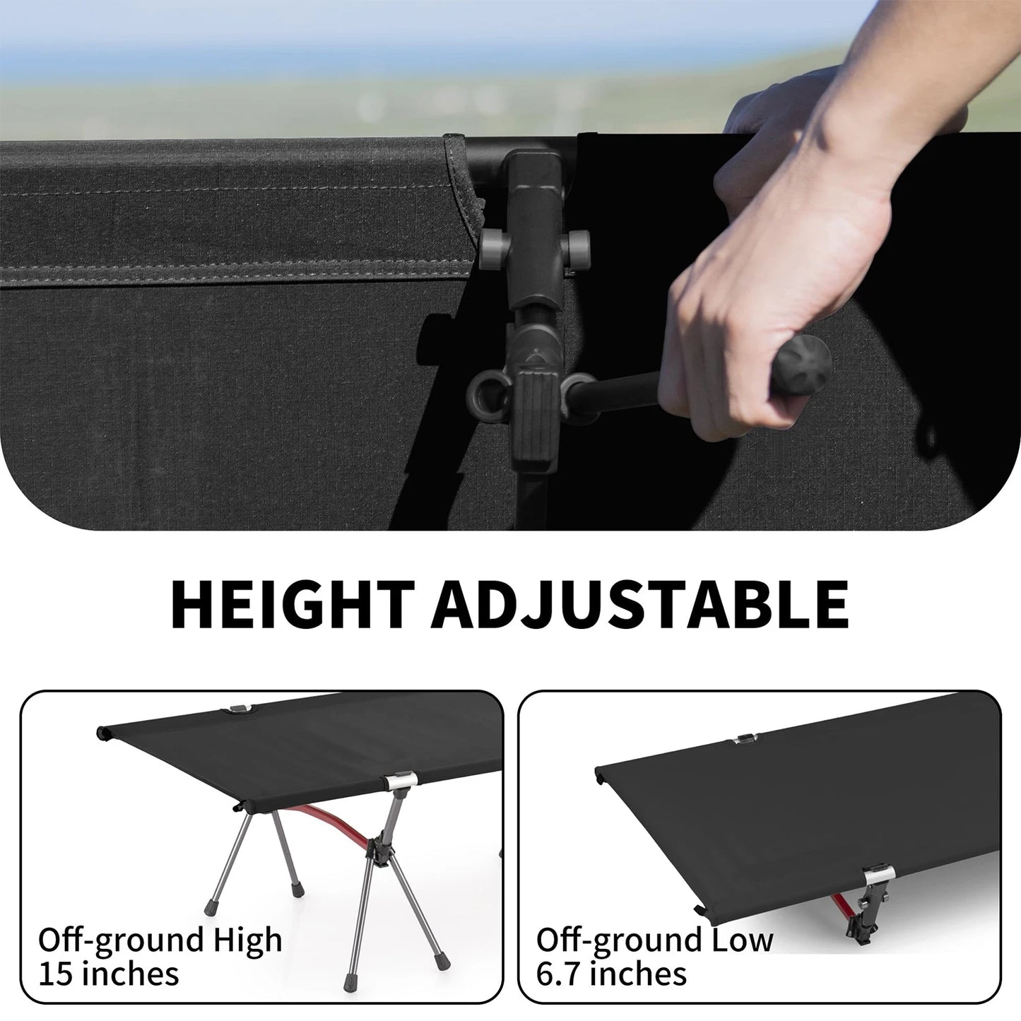 WESTTUNE Ultra Light Folding Bed for Camping and Travel