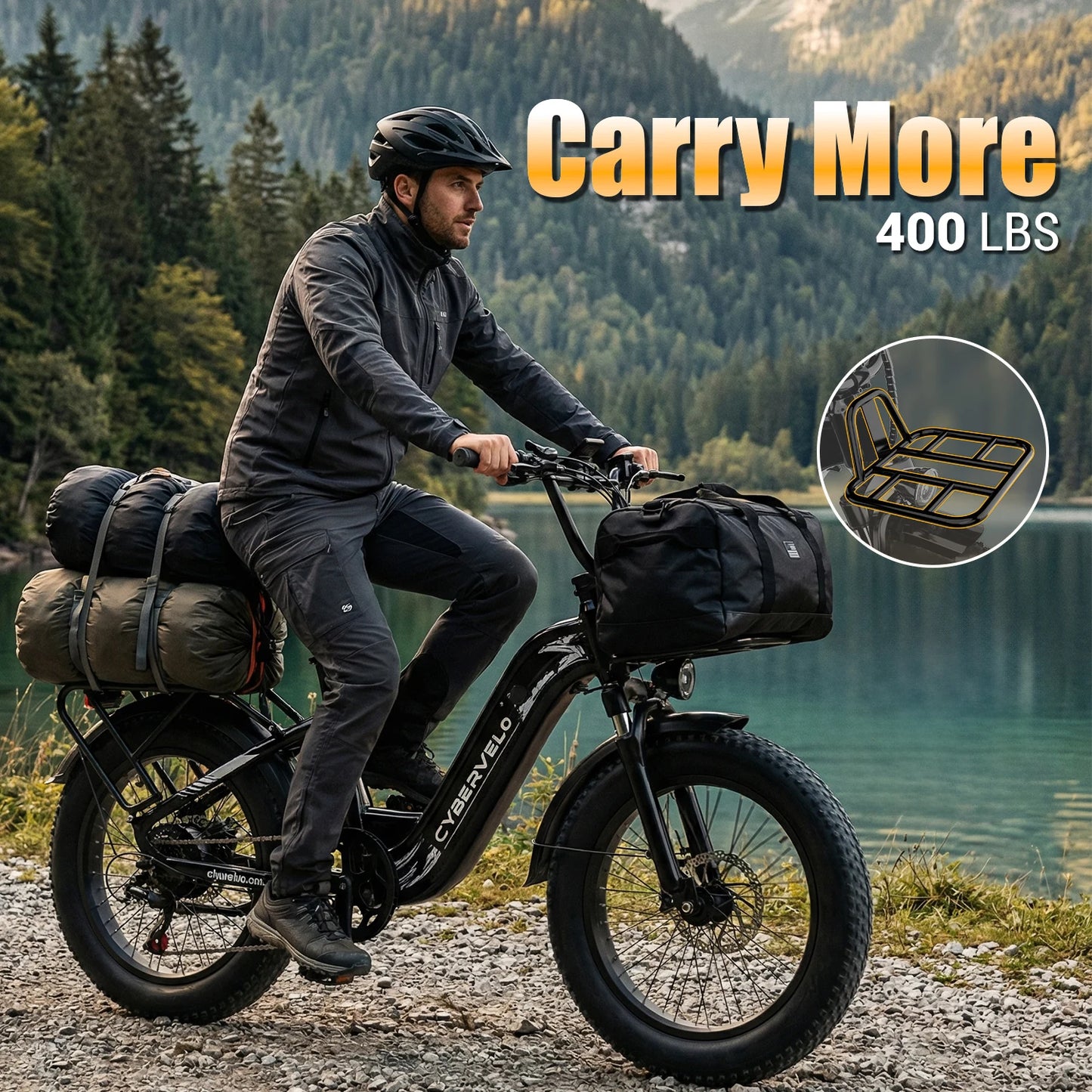 CYBERVELO EK8 Off Road Electric Bike With 1000W Peak