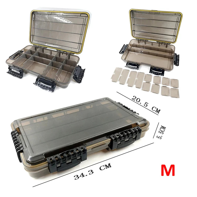 Large Capacity Waterproof Fishing Tackle Box Storage Case