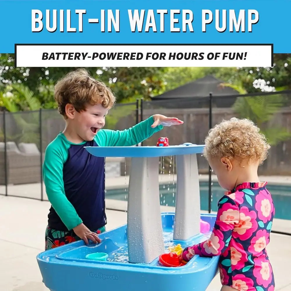Water Table With Integrated Pump For Toddlers Outdoor Play