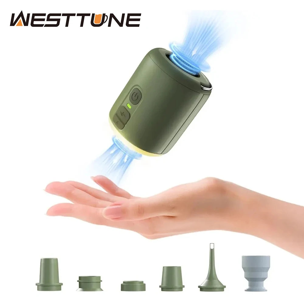WESTTUNE Tiny Air Pump With Camping Lantern 4.5kPa
