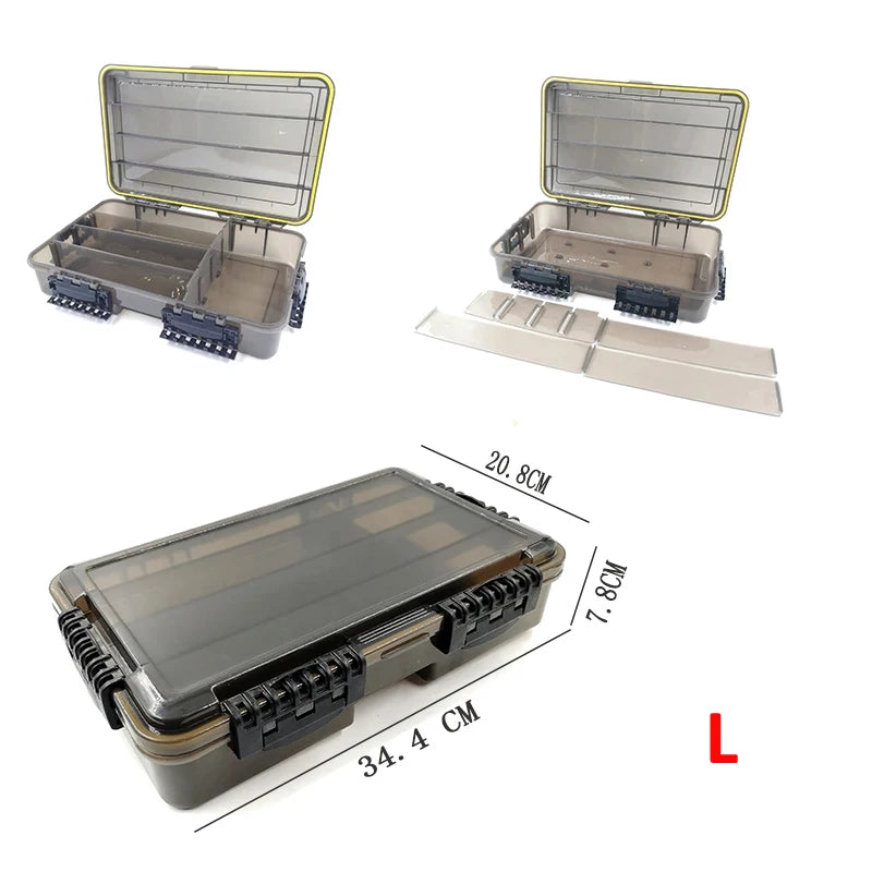 Large Capacity Waterproof Fishing Tackle Box Storage Case