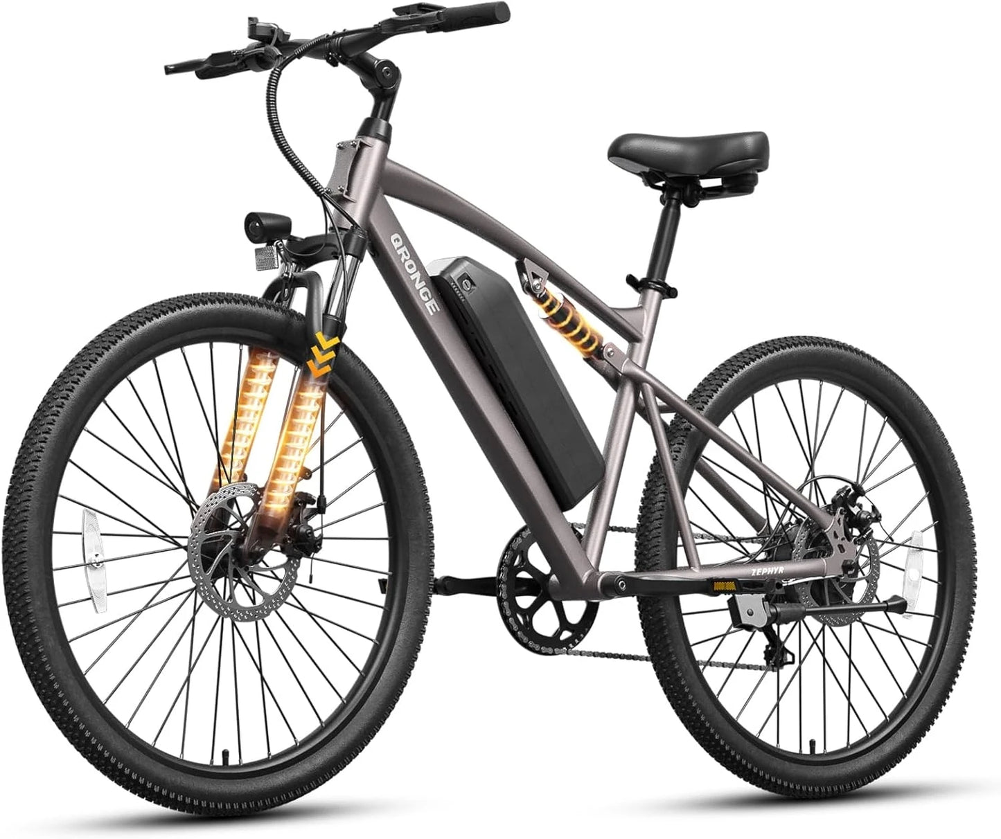 QRONGE Zephyr Electric Bike For Adults 1000W Peak Motor Suspension