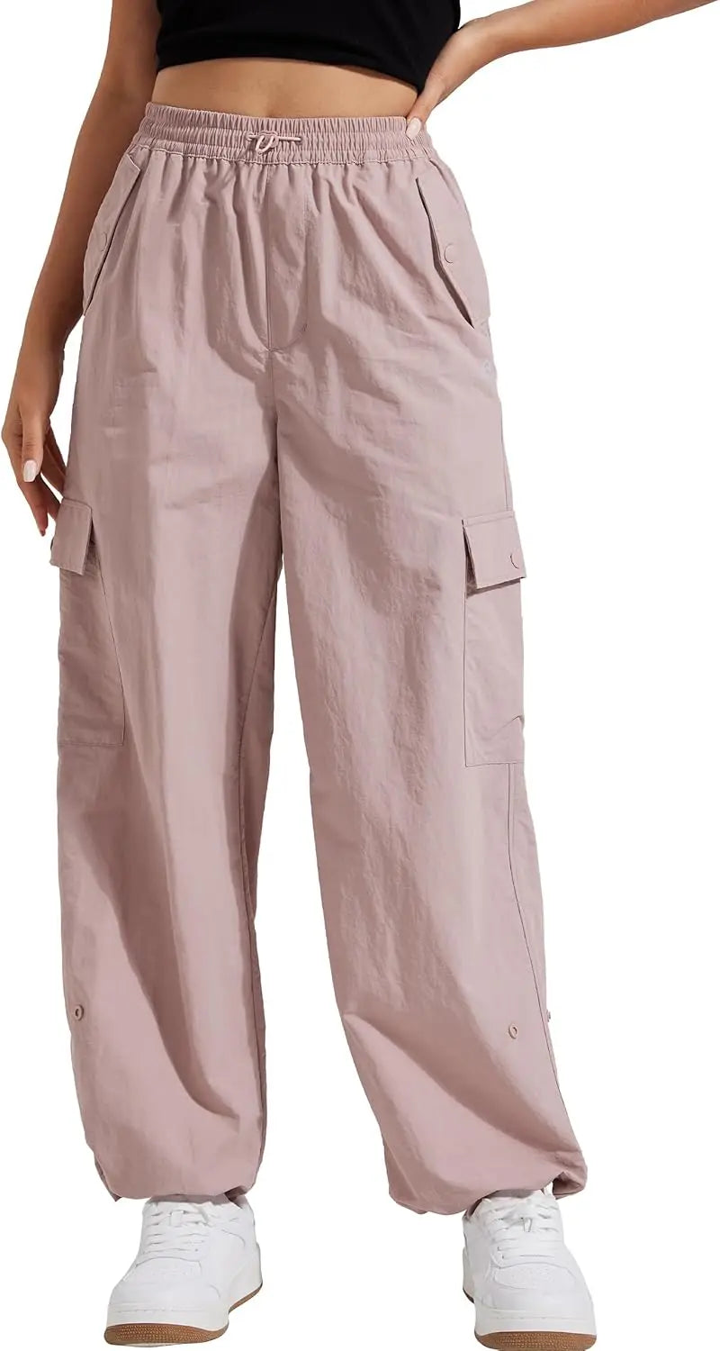 Pioneer Camp Women's Parachute Cargo Hiking Pants With Pockets