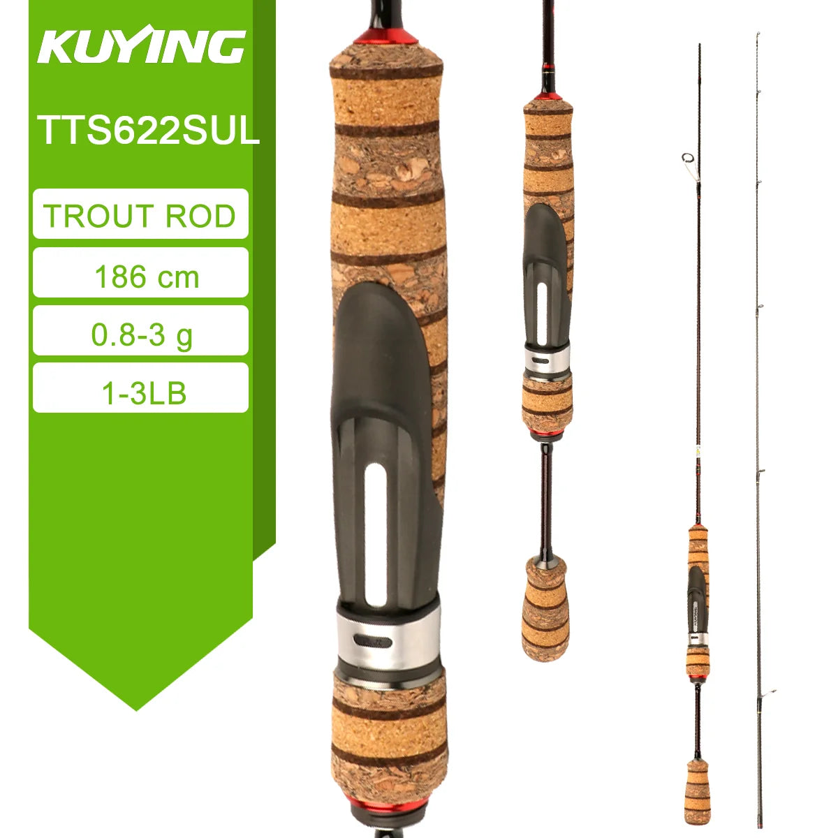 Kuying Teton Spinning Rod Carbon Lure BFS Fuji Parts