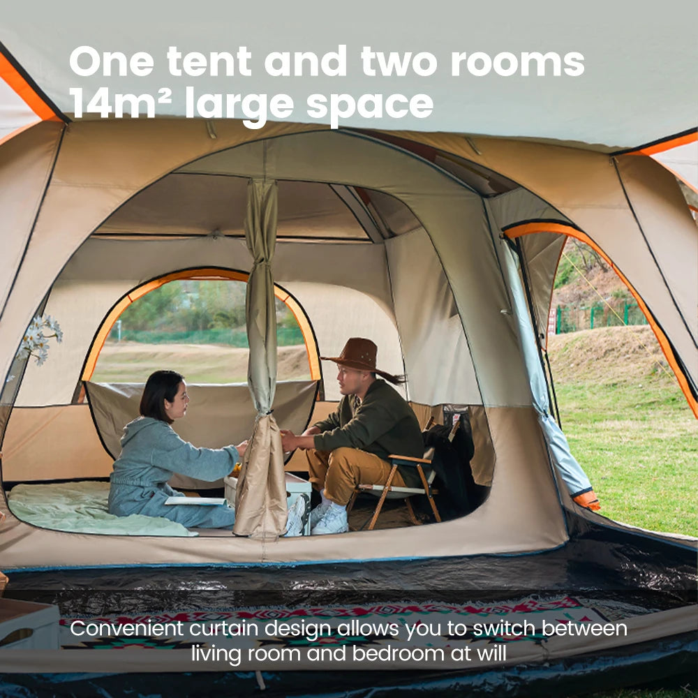 Sonuto Family Tent Windproof With Mosquito Net And Sun Protection