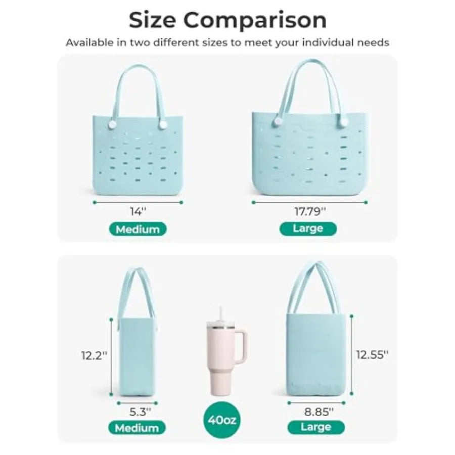 Beach Bag for Women Water Resistant Tote Sandproof Vacation Essentials
