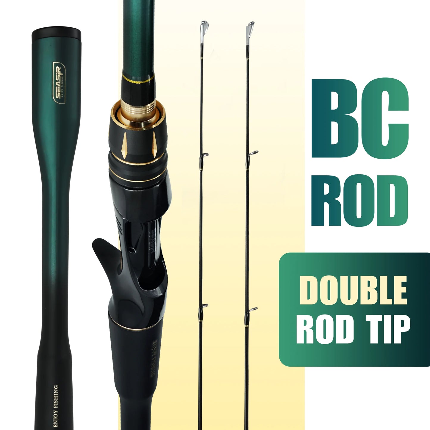 SeaSir Dark Dragon M/ML Two Rod Tips Spinning Rod Pro