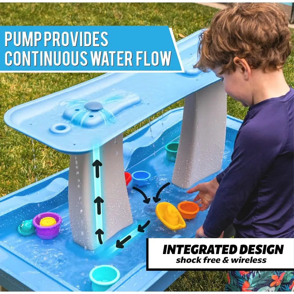 Water Table With Integrated Pump For Toddlers Outdoor Play