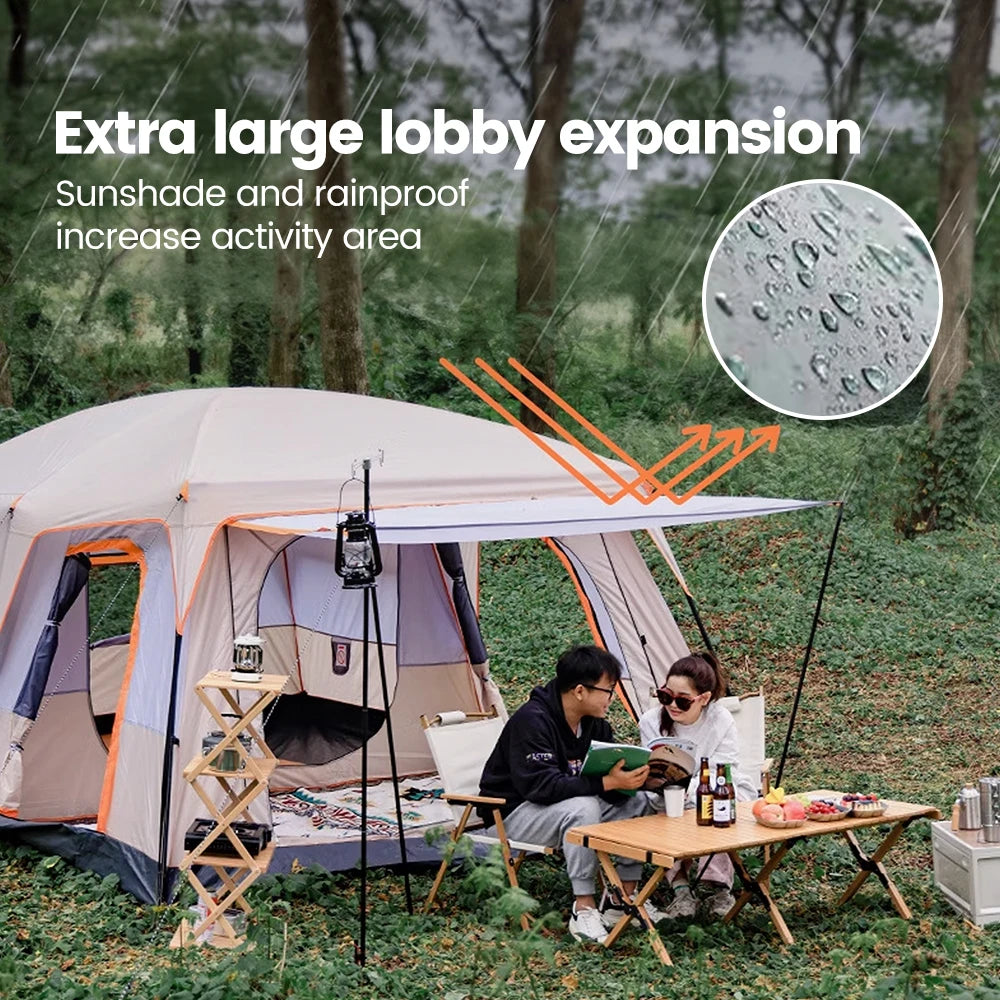 Sonuto Family Tent Windproof With Mosquito Net And Sun Protection