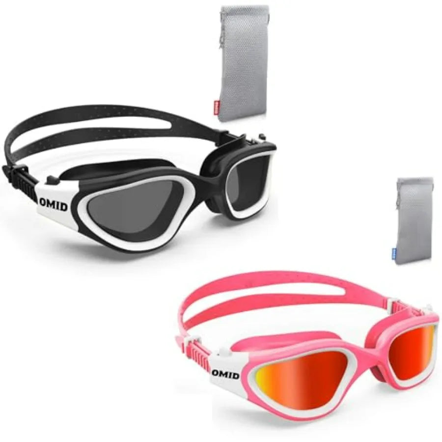 Triathlon Swimming Goggles With Polarized Antifog UV Protection For Adults