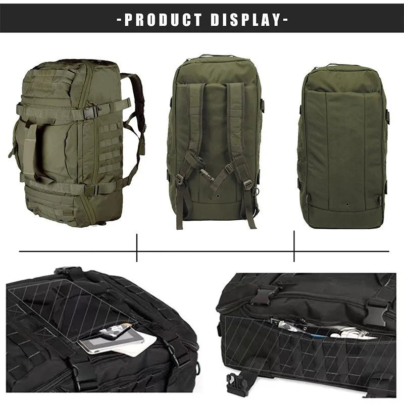 LQARMY 3 Way Duffel Bag Waterproof Travel Bag Large Capacity