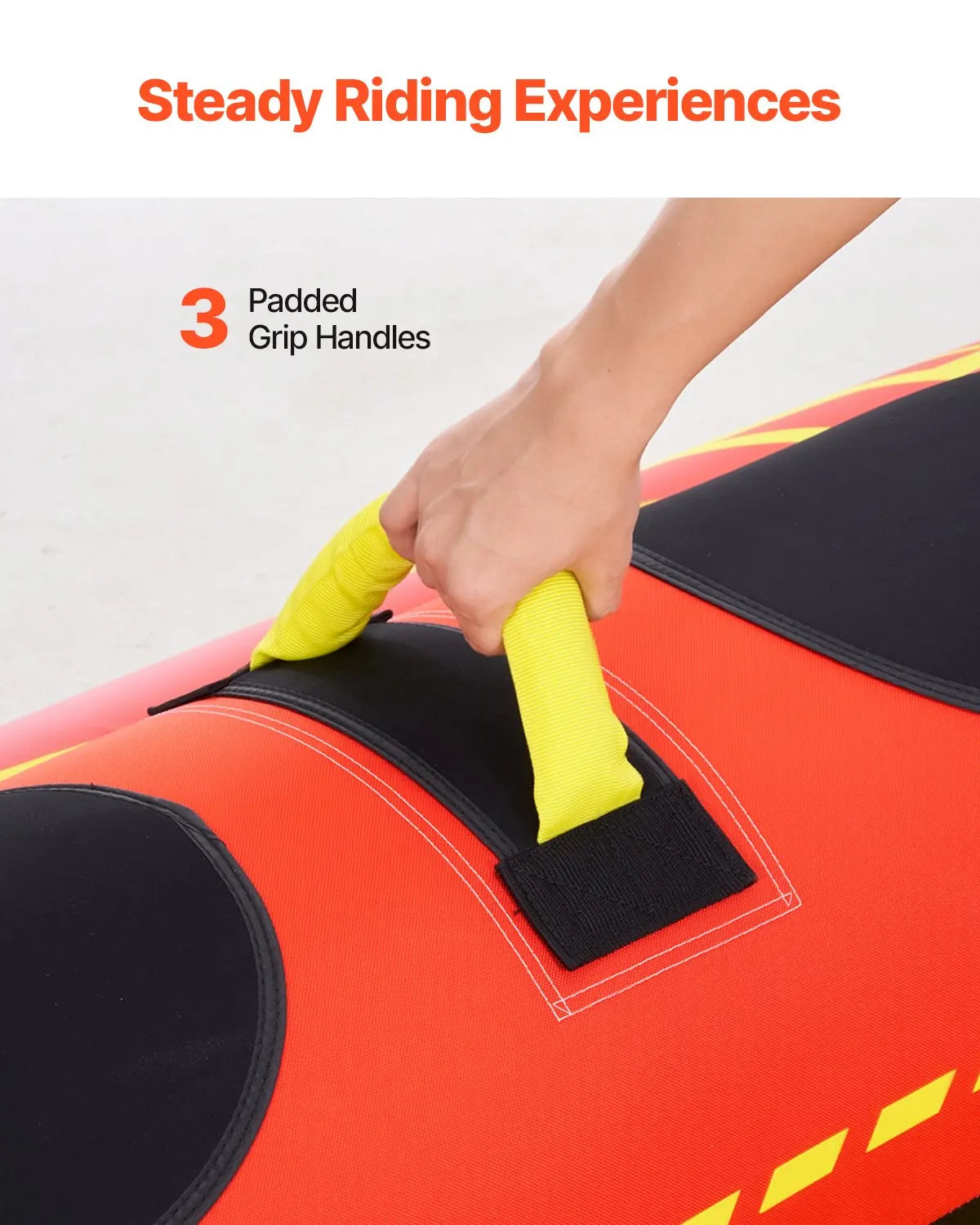 Towable Boating Tube For 3 Riders, Hot Dog Water Tube