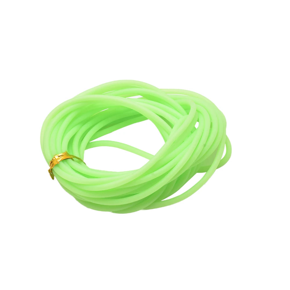 JTUUWRAP Luminous Noctilucent Fishing Line Tubes Silicone Anti Bite
