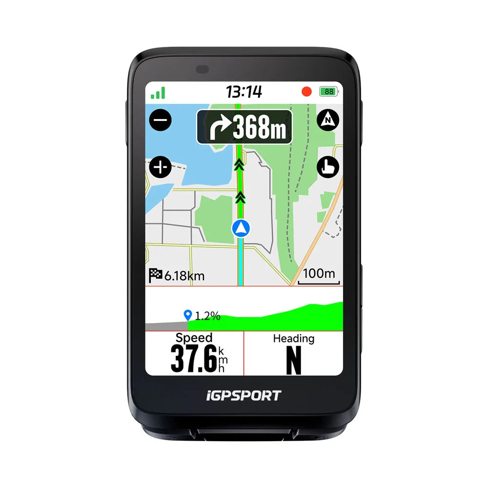 iGPSPORT BiNavi GPS Bike Computer With Touchscreen Navigation Map