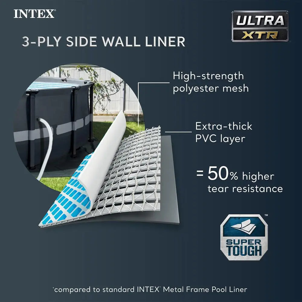 YTYIN Ultra XTR Frame Pool Set With Sand Filter Pump