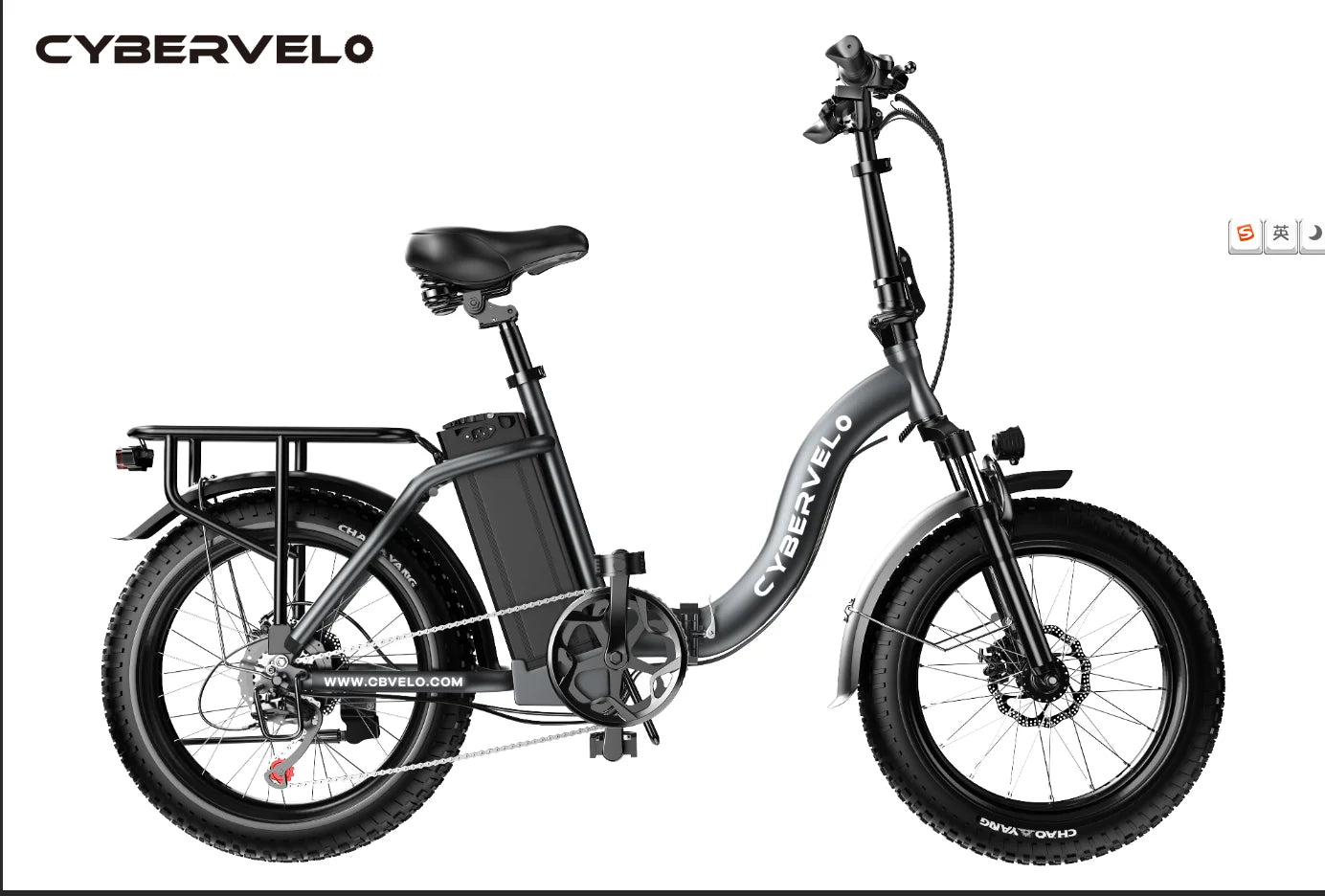 CYBERVELO EK4 EK5 1000W Foldable Fat Tire Electric Bike