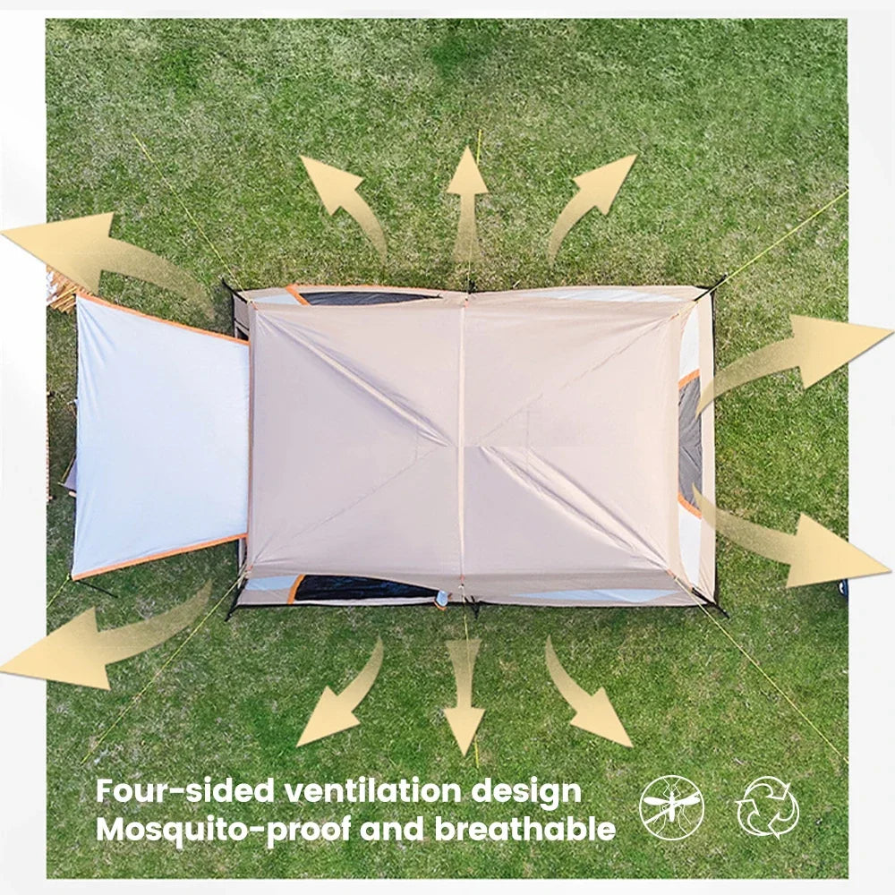 Sonuto Family Tent Windproof With Mosquito Net And Sun Protection