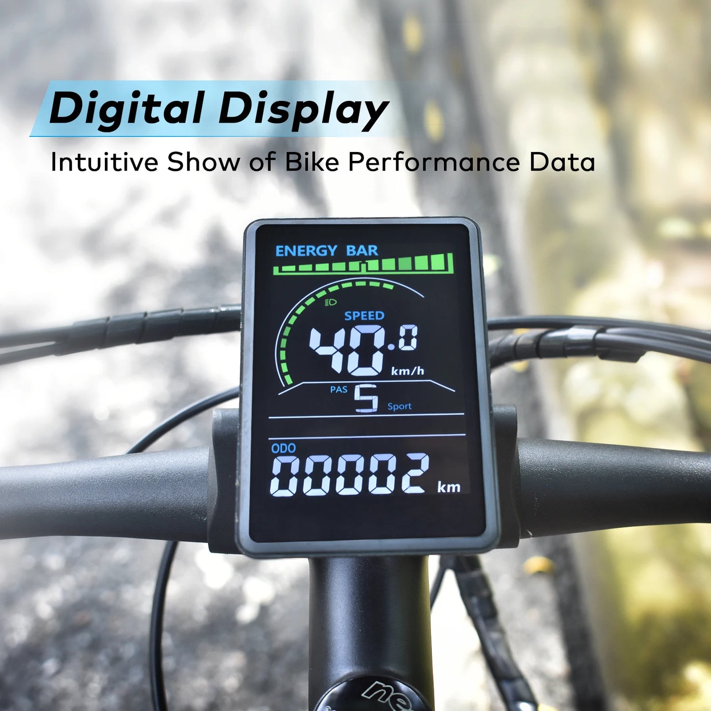 Haytrix-US Electric Bike Speedometer With LCD Display And Odometer