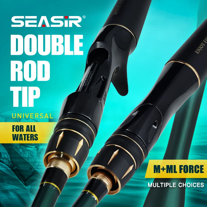 SeaSir Dark Dragon M/ML Two Rod Tips Spinning Rod Pro