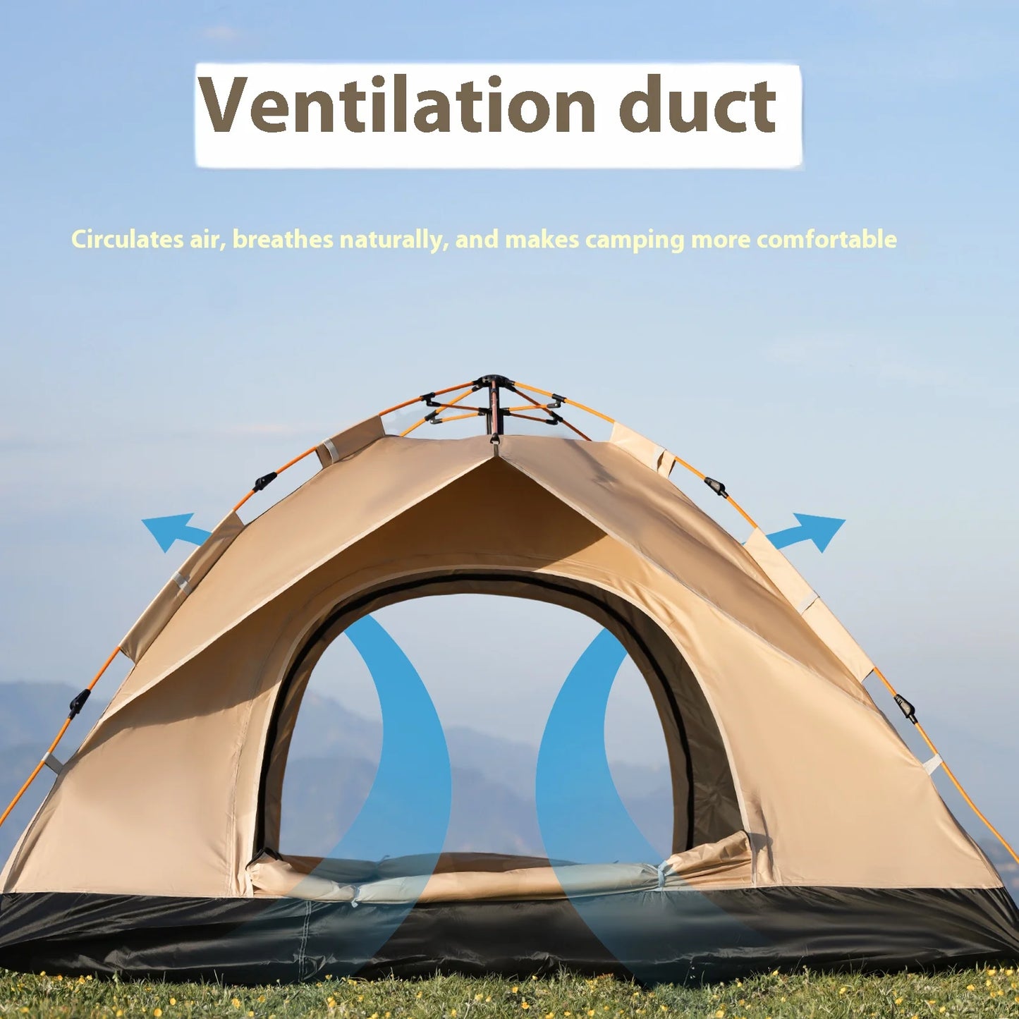 Pakicetus Instant Golden Tent Sun And Rain Shelter Beach Camping