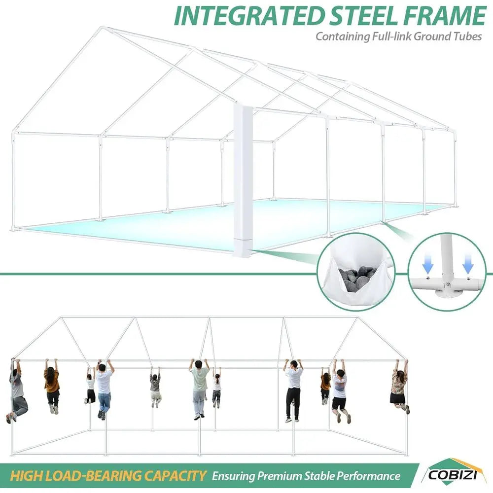 YTYIN Heavy Duty Outdoor Party Tent Waterproof Canopy Shelter