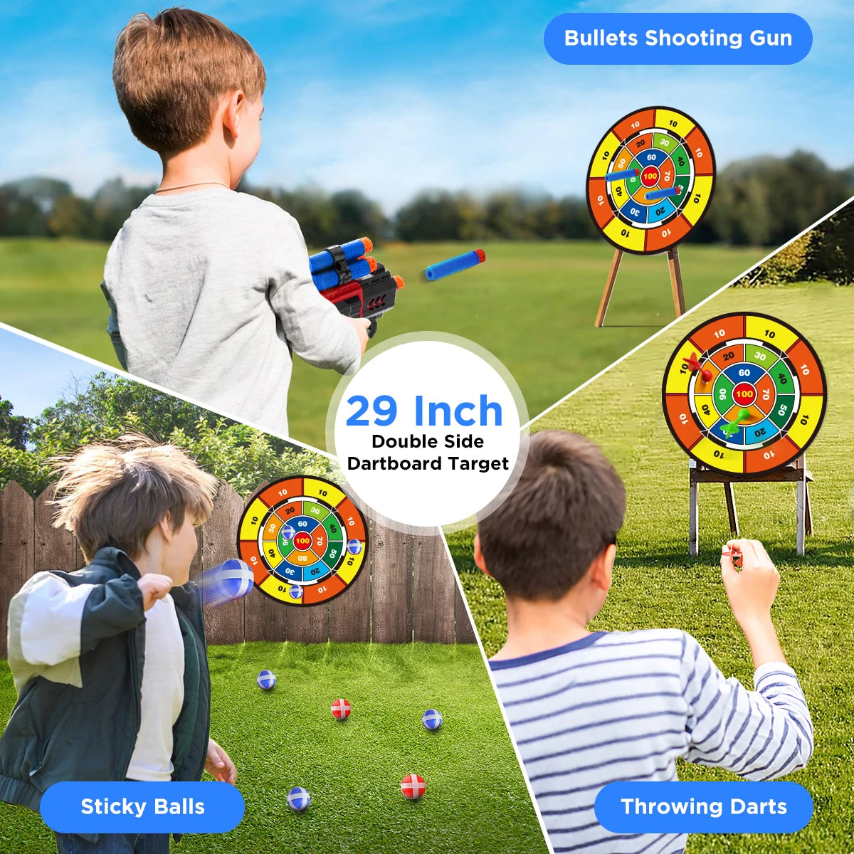 VATOS Bow And Arrow Toy Set For Kids Archery Target
