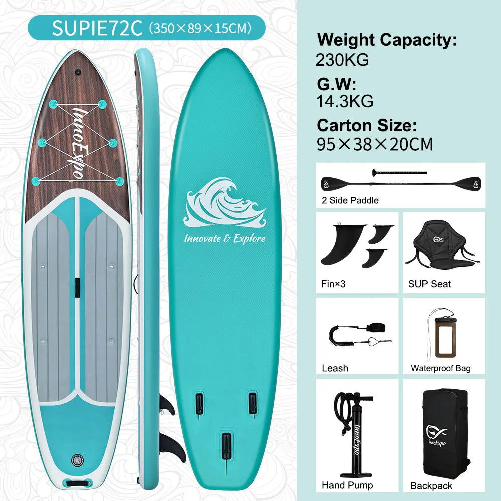 InnoExpo Inflatable Stand Up Paddle Board Non Slip with Accessories
