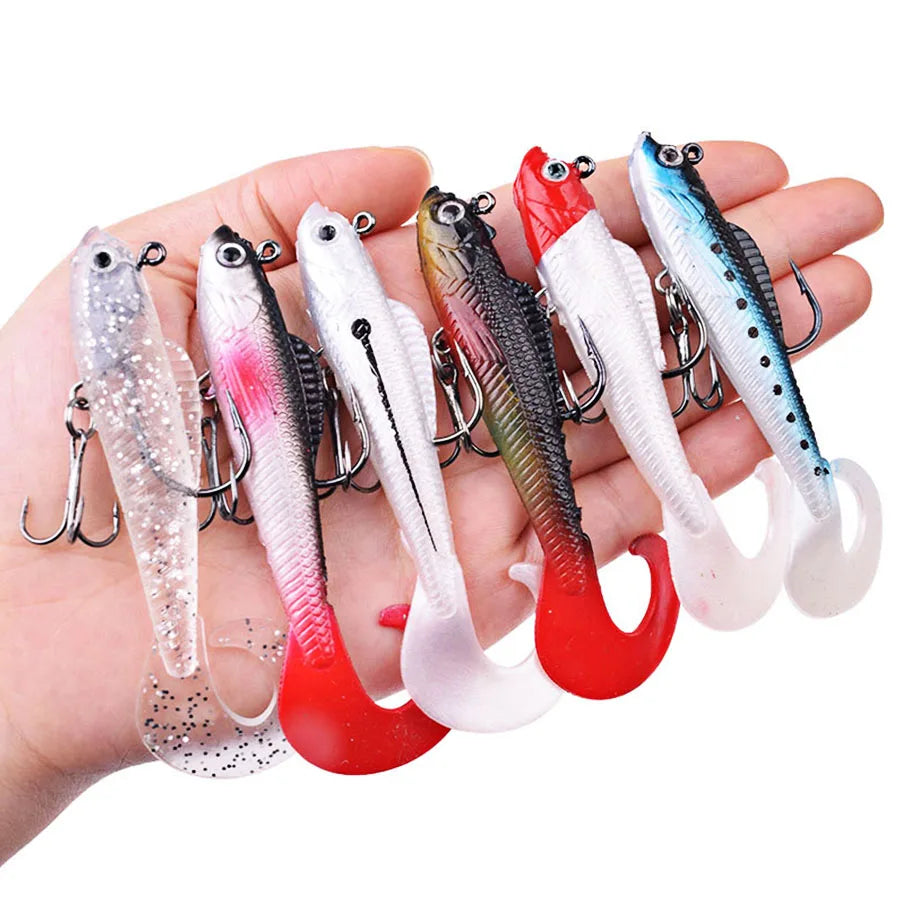 BODECIN Wobblers Soft Silicone Baits For Sea Bass Lures