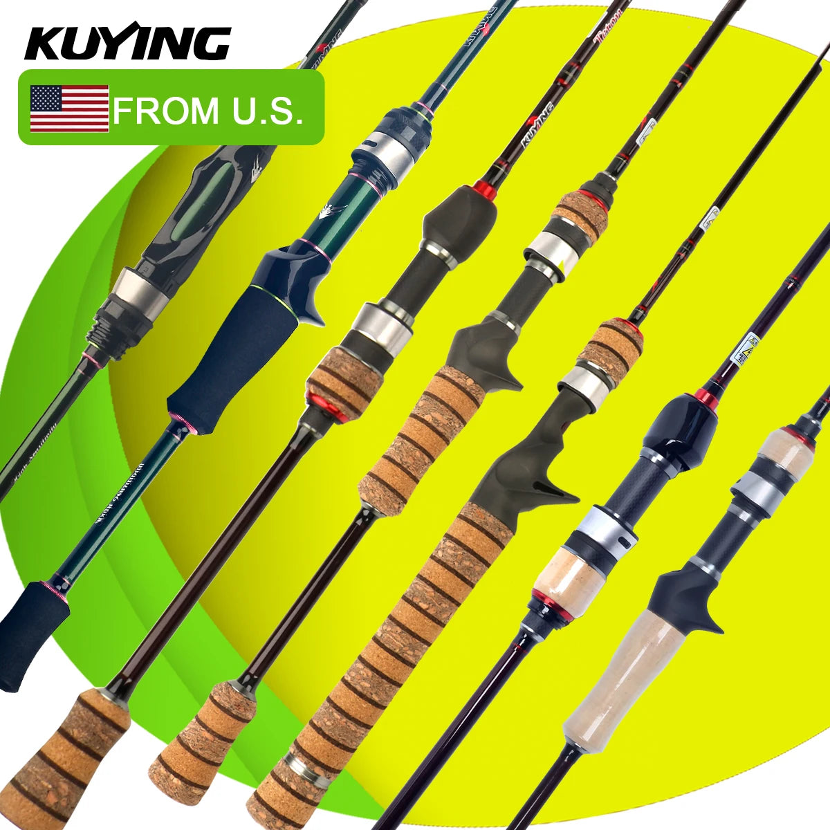 Kuying Lure Rod Baitcasting Spinning River Carbon Fishing Rod